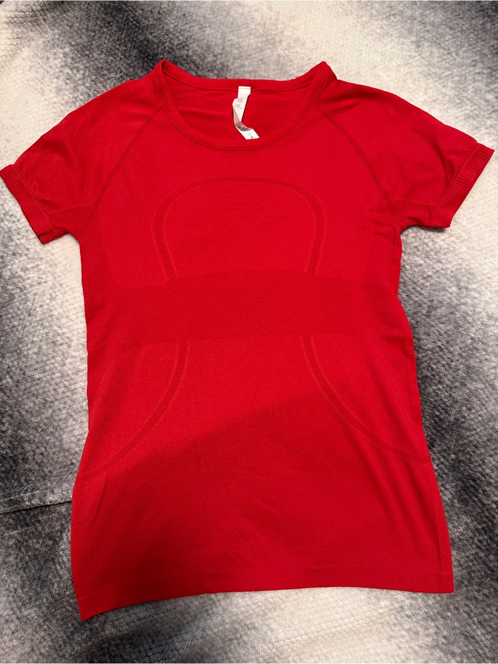 lululemon athletica Red Seamless Short Sleeve Performance Tee